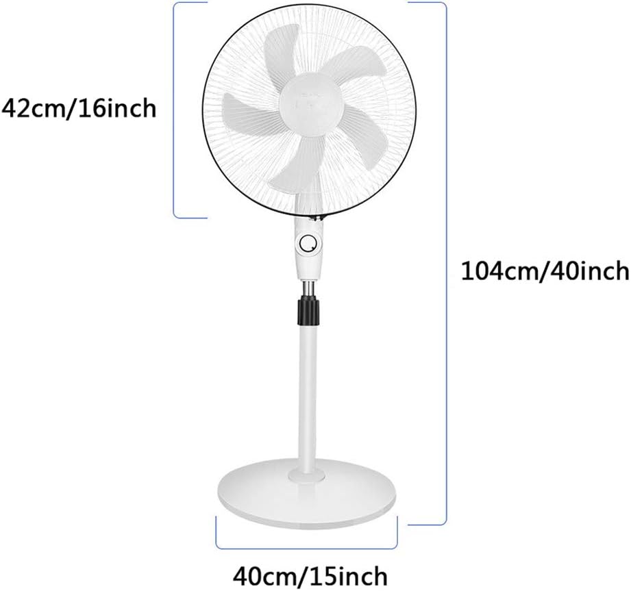 Portable Solar Powered Pedestal Fans, 15W Solar Panel Exhaust DC Fan USB Rechargeable Standing Fan for Outdoor/Indoor