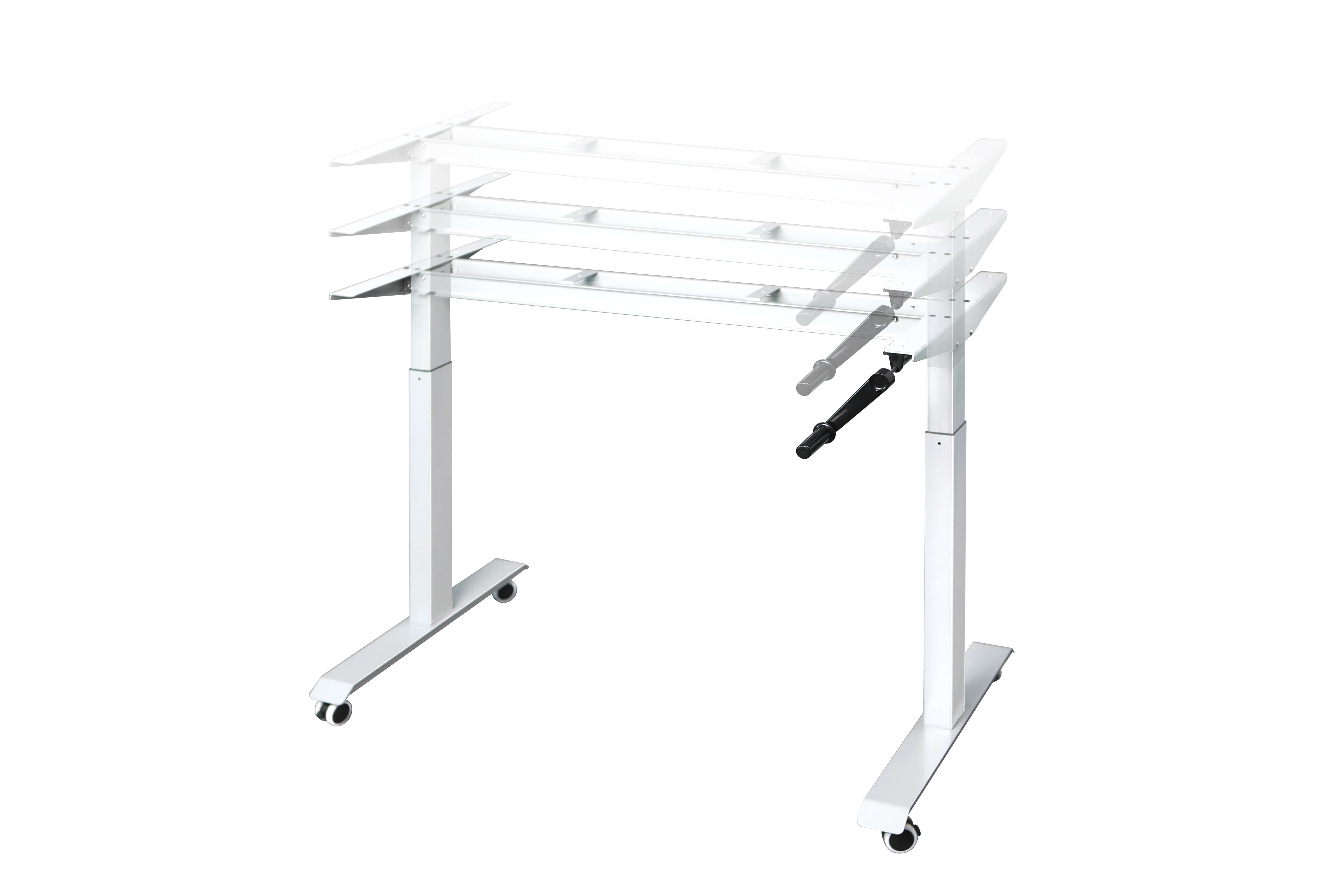 Foldable Manual Hand Crank Standing Desk