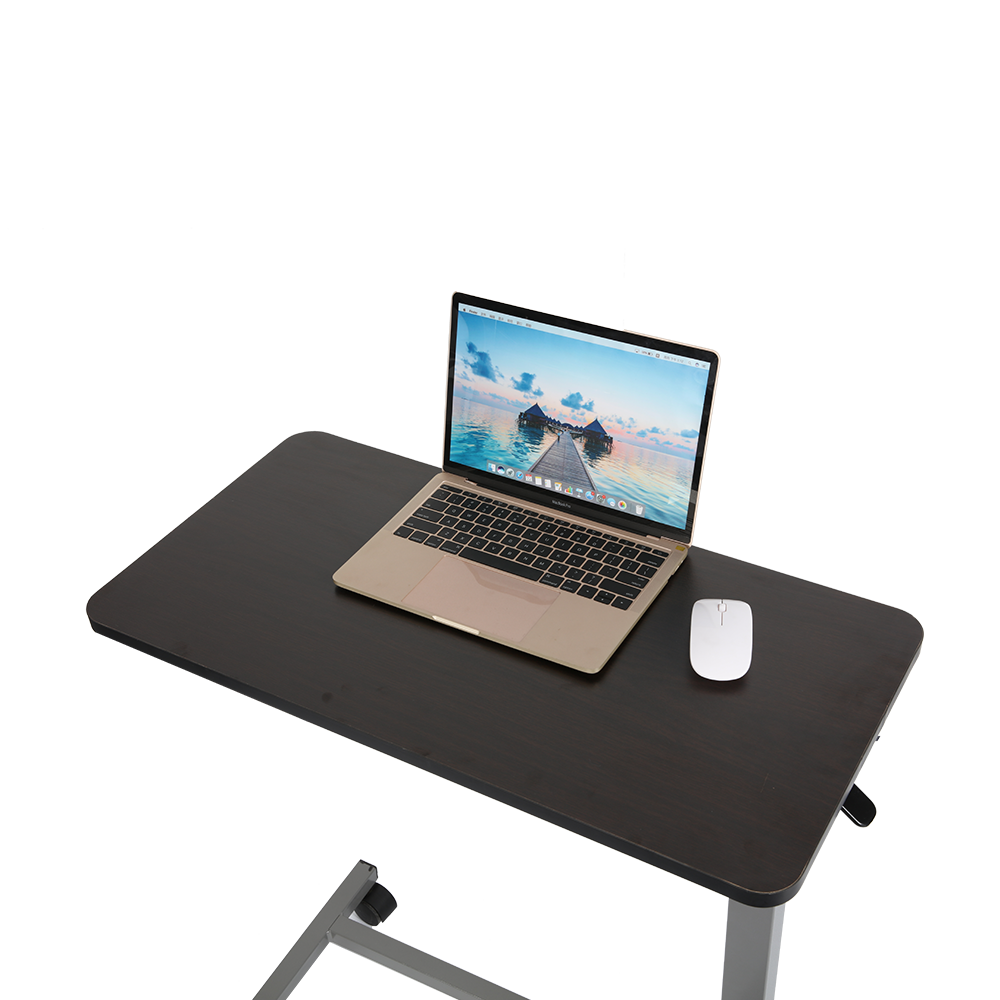 Bed beside desk height computer desk lifting laptop table with wheels