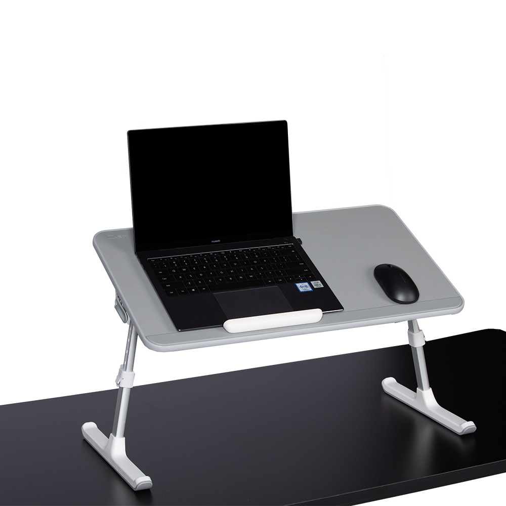 Grey Color Lightweight ADJUSTABLE STAND DESK lift table portable laptop stand